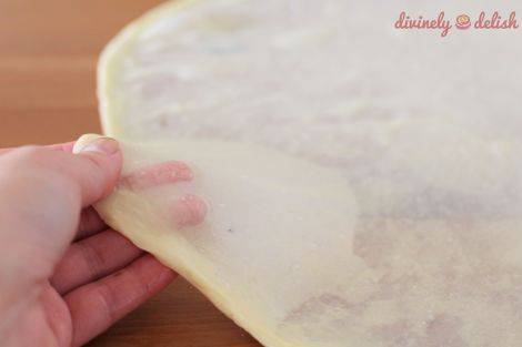 Stretching the Roti Canai dough