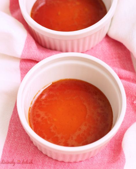 Making Crème Caramel