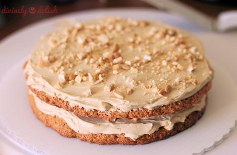 Almond Cashew Sans Rival with Kahlua Coffee Buttercream