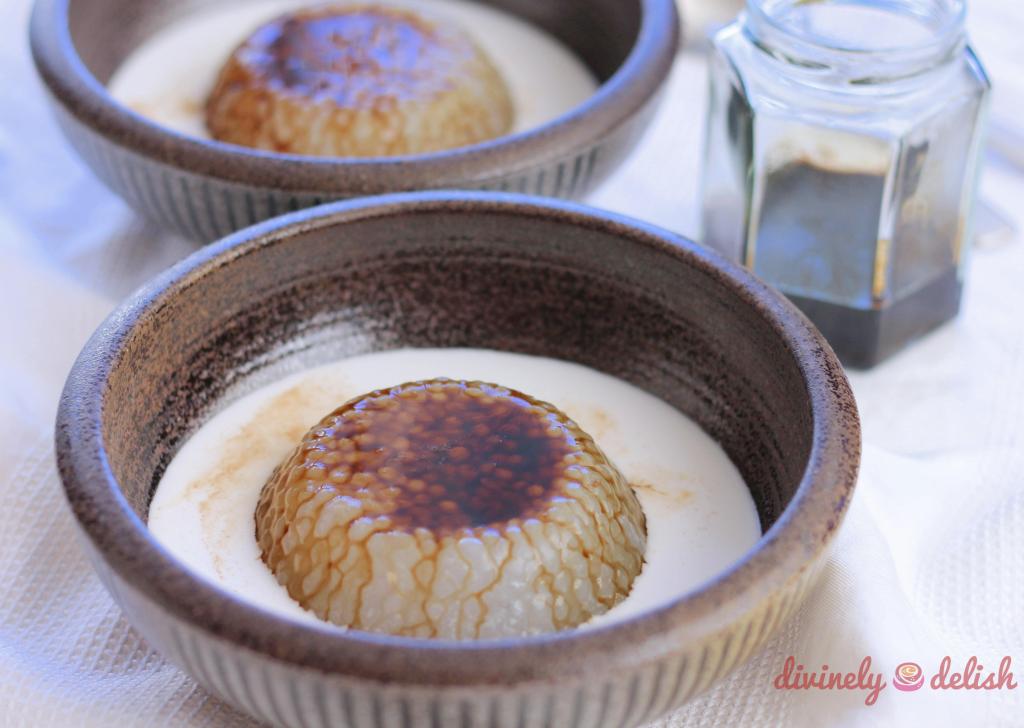 Sago Gula Melaka (Sago Pudding with Palm Sugar)
