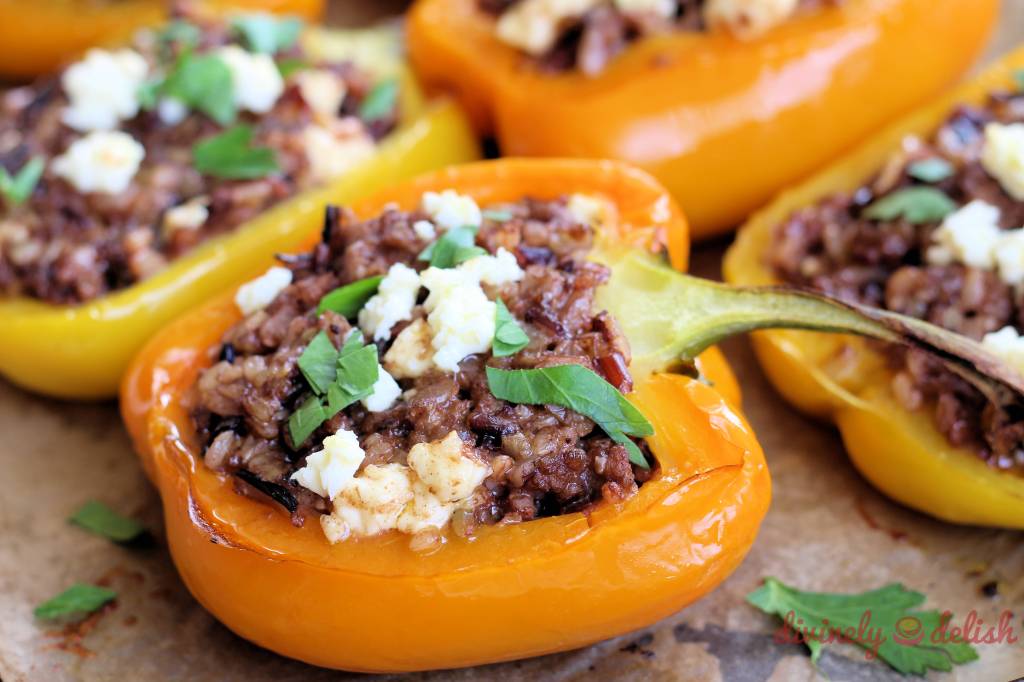 Lamb and Wild Rice Stuffed Peppers Lamb and Wild Rice Stuffed Peppers