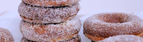 Baked Pumpkin Mochi Donuts