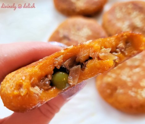 Savoury Fried Pumpkin Mochi