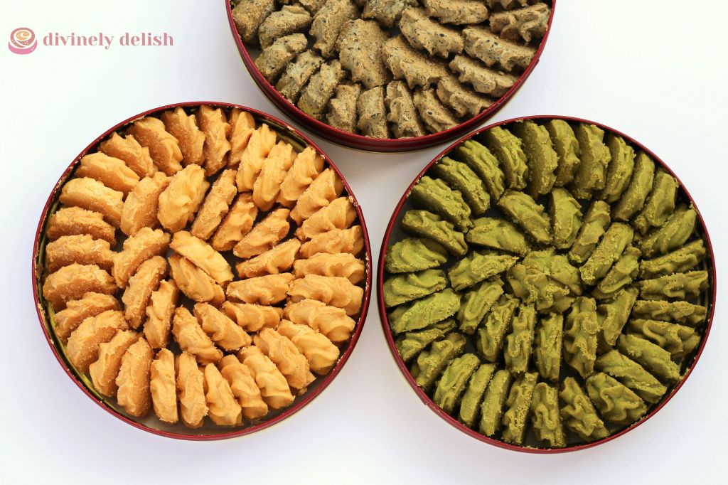 Lowrey Original, Matcha and Black Sesame Butter Cookies