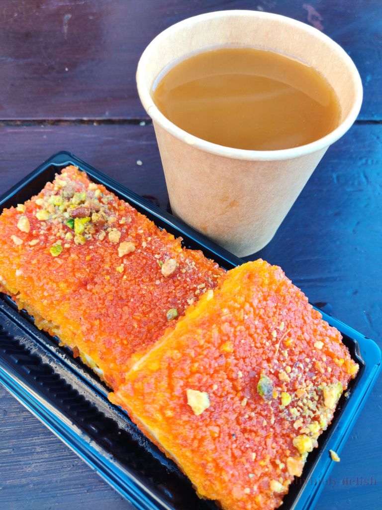 Kunafa and Saudi coffee Kunafa and Saudi coffee