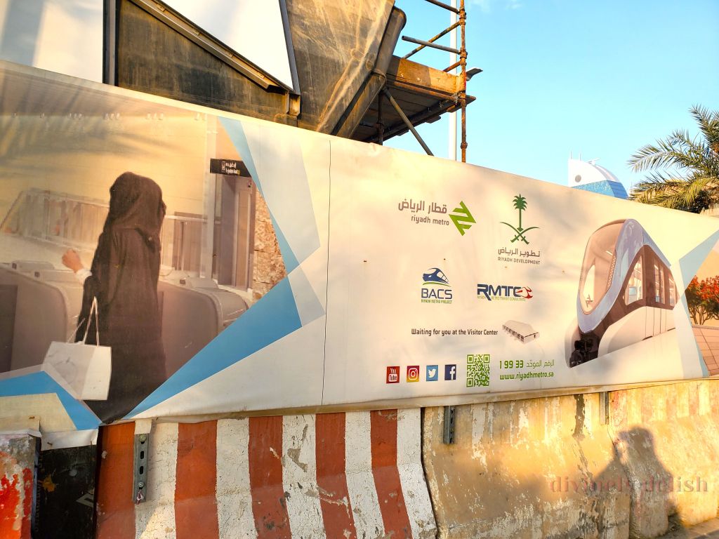 Riyadh Metro under construction