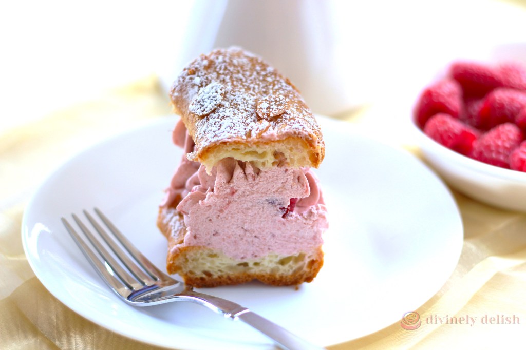 Slice of Raspberry Paris-Brest Slice of Raspberry Paris-Brest