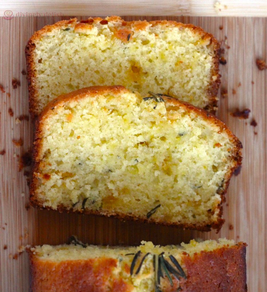 Lemon Rosemary Marzipan Cake