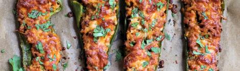 Cheesy Stuffed Anaheim Peppers