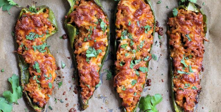 Cheesy Stuffed Anaheim Peppers